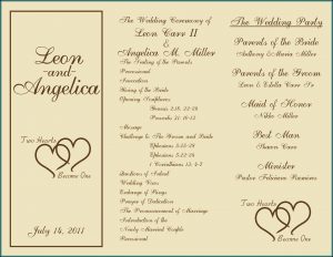 Free Sample Wedding Programs Templates