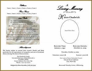 Free Template For Obituary