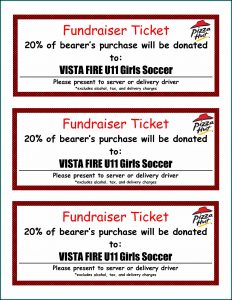 Fundraiser Ticket Template Free Download