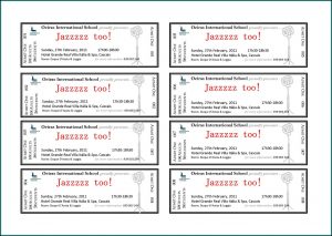Fundraiser Ticket Template Word