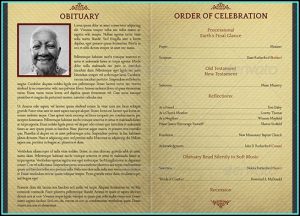Funeral Home Program Template