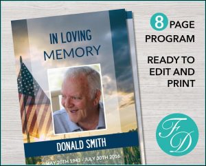 Funeral Service Program Template Pages