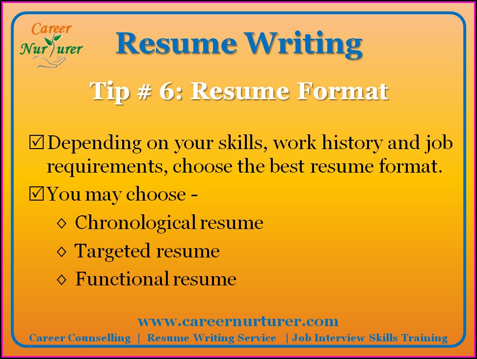 10 Effective Resume Writing Guidelines