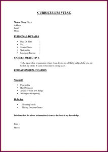 Basic Resumes Templates Free