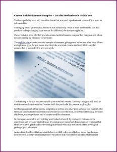 Careerbuilder Resume Builder