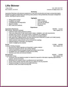 Construction Electrician Resume Templates