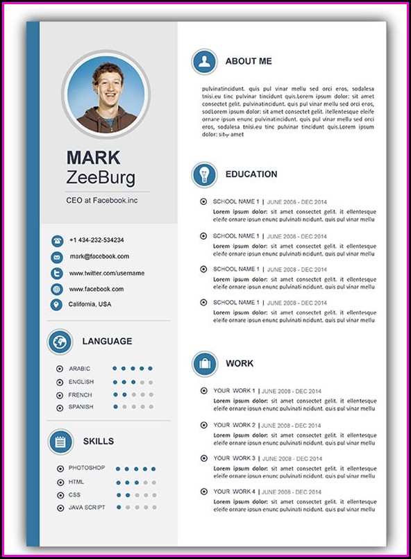 Cv Templates For Word Free