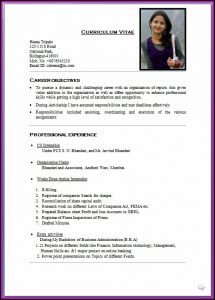 Cv Templates For Words