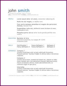 Download Free Resume Template For Microsoft Word
