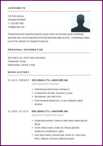 Easy Free Resumes Templates