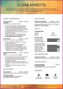 Event Planner Resume Template