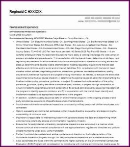 Federal Agency Resume