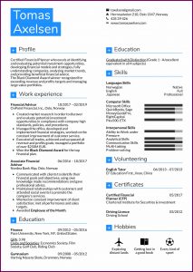 Financial Advisor Resume Template