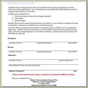 Sample Qdro For 401k