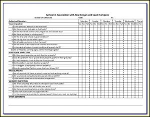Scissor Lift Annual Inspection Form
