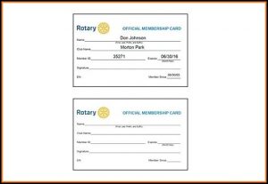 Sports Club Membership Card Template