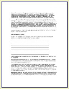 Springing Durable Power Of Attorney California Form