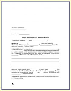 State Of Florida Warranty Deed Form