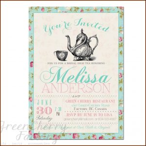 Tea Party Invitation Templates Free