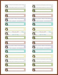 Template For Hanging File Folder Tab Inserts