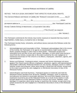 Texas General Liability Waiver Form