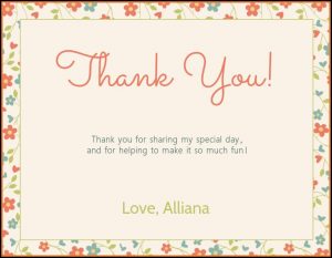 Thank You Card Template