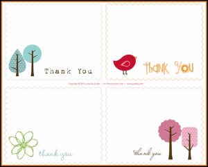 Thank You Card Template Printable