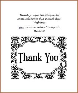 Thank You Card Templates