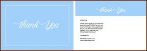 Thank You Postcard Template