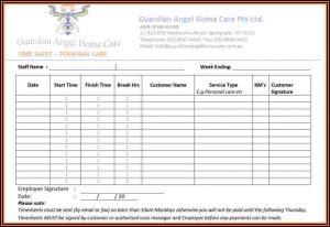Timesheets Templates For Employees