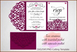 Tri Fold Wedding Invitations Template Free