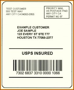 Ups Shipping Label Template Free