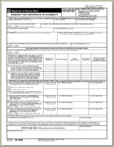 Veterans Administration Form Dd214