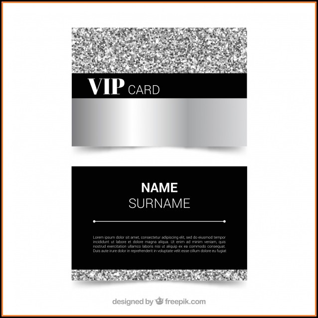 Vip Card Template Free Download