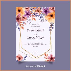 Wedding Card Invitation Template Download