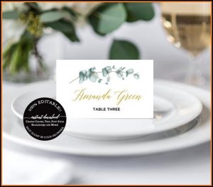 Wedding Escort Cards Template