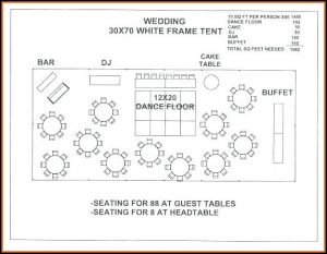 Wedding Seating Floor Plan Template