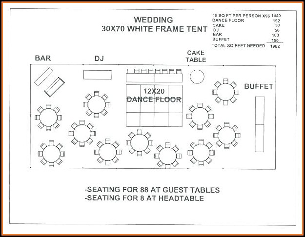 Wedding Seating Floor Plan Template