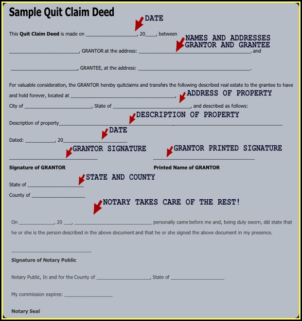 Where Can I Get A Free Quit Claim Deed Form