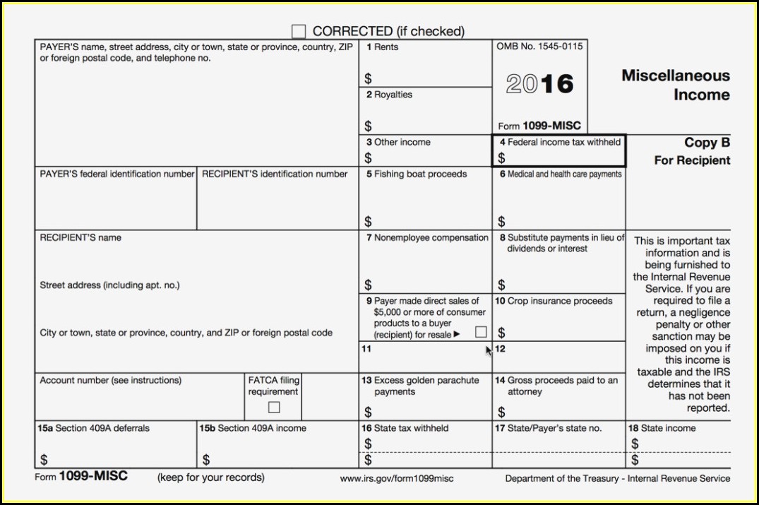 Where To Mail 1099 Misc Forms