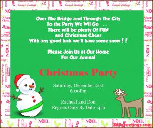 White Elephant Christmas Party Invitation Templates