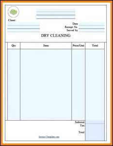 Window Cleaning Invoice Template