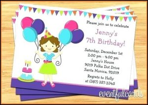 Winter Wonderland Birthday Invitation Template Free