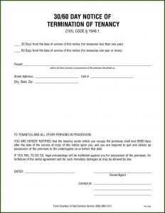 30 Day Eviction Notice Ohio Form