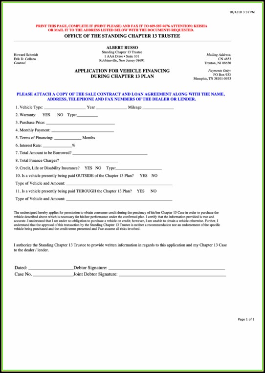 Bankruptcy Chapter 13 Forms Pdf