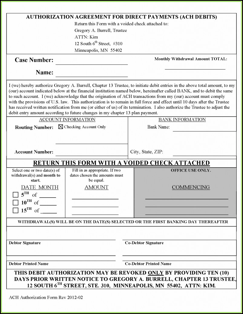 Bankruptcy Chapter 13 Forms