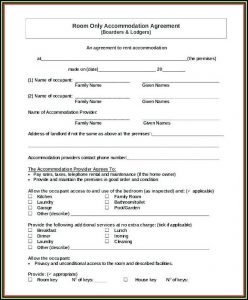 Blank California Rental Agreement Form