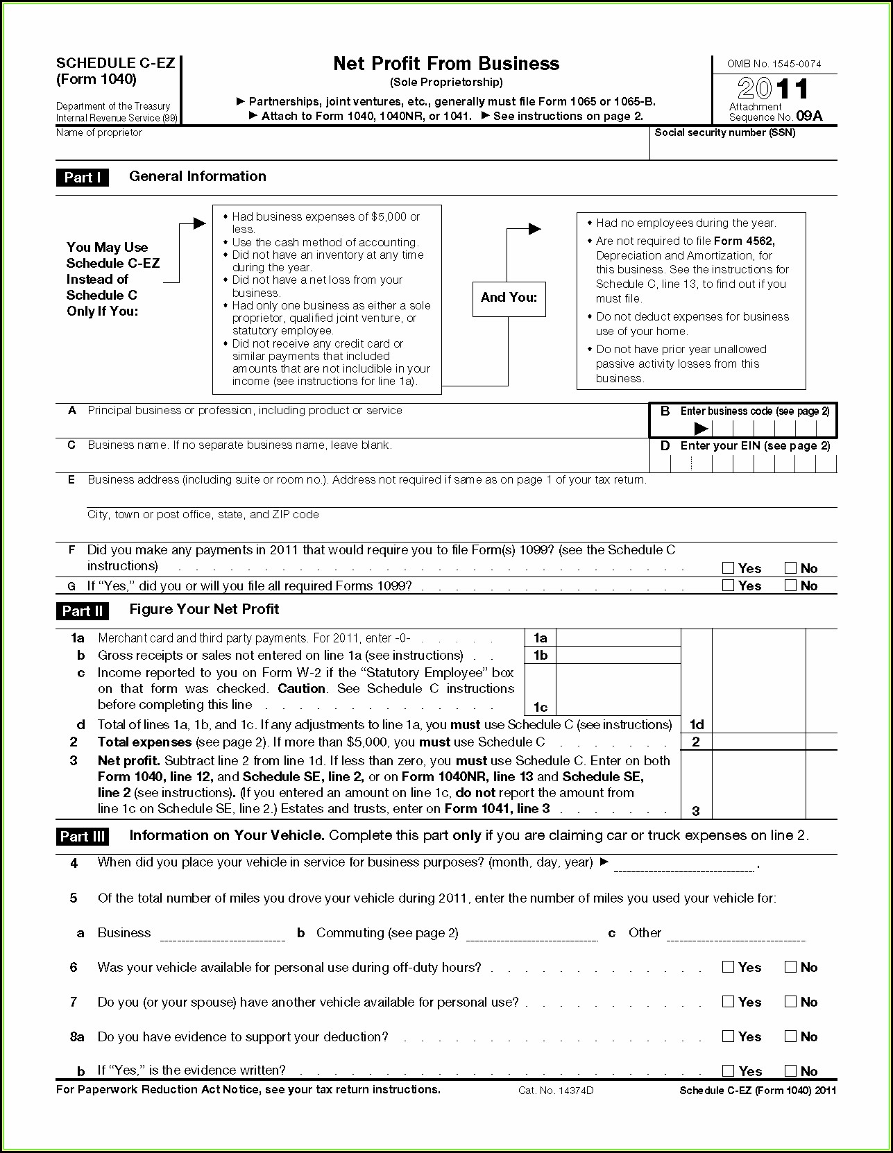 C Ez Tax Form