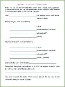 California 30 Day Notice To Increase Rent Form