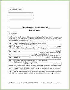 California Deed Of Trust Release Form